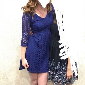 Blue Lace Francesca’s Dress